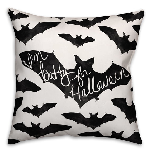 Creative Products I'm Batty for Halloween 16x16 Indoor / Outdoor Pillow