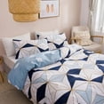 thumbnail image 4 of Geometric Print Queen Bedding Set Soft Comfortable King Size Duvet Cover Set, 4 of 6
