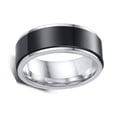 thumbnail image 4 of Rotatable Titanium Steel Ring Men's Stainless Steel Rotating Ring Black Hand Jewelry Easy to wear, 4 of 4