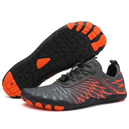 

KGOTA Aqua Shoes Breathable Diving Sneaker Outdoor Supplies Wading Shoes for Women Men (Dark Grey 40)