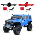 thumbnail image 4 of mmirethe 2pcs 1/10 Front And Rear Axle Housings Aluminum Alloy Compact Yet Durable Design For RGT 86100 86100JC FTX5579 Black, 4 of 6