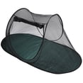 thumbnail image 1 of Pet Camping Tent Outdoor Playpens Cage Portable Breathable Pig Dogs Playpens HouseXBD176 Oval Tent with Black Net on Green Background 189x90x78cm, 1 of 14