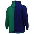thumbnail image 3 of Men's Mitchell & Ness Navy/Green Dallas Mavericks Big & Tall Hardwood Classics Split Pullover Hoodie, 3 of 3