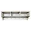 Contemporary Home Living 4' Black Rectangular Storage Shelf with ...