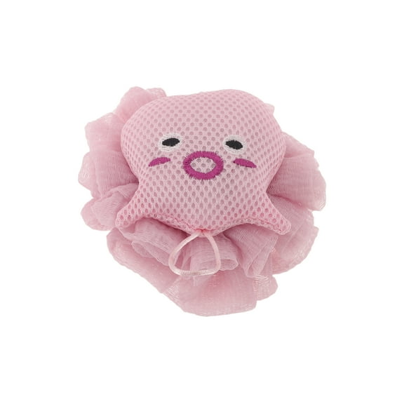 1 Pc Cute Cartoon Bath Sponge Body Scrubber for Bath Pink
