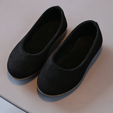 

Bnwani Casual Shoes Princess Shoes Girl Kids Leather Shoes Baby Girls Fall Casual Shoes Black Size 31