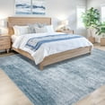 thumbnail image 4 of Area Rugs 6x9 Living Room: Washable Rug Modern Abstract Large Rugs Soft Non Slip Neutral Rug Stain Resistant Indoor Carpet for Bedroom Kitchen Dining Room Table Nursery Home Office Rugs(Blue,6'x9'), 4 of 16