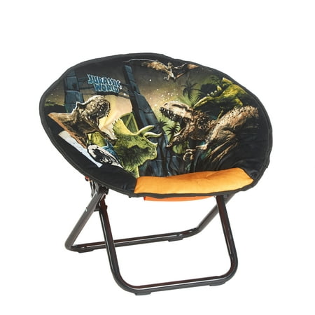 Universal Jurassic World Dinosaur Blue Polyester Mini Saucer Chair