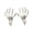 B, variant on Horivan Plastic Skeleton Hand Ornaments 1 Pairs Witch Claw Hands Undead Ghost Hands for Halloween Wreath Making Party Decor Haunted House Props