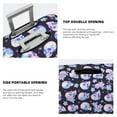 thumbnail image 3 of Yiaed crystal flower Skull Print Travel Luggage Cover Suitcase Protector Fits 18-32 Inch Luggage Wheel Covers Patterned Elastic Luggage Anti-scratch（No luggage）-X-Large, 3 of 5