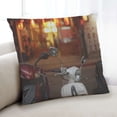thumbnail image 1 of Ahgly Company Transportation Motor Scooter Coussin d'Intérieur, 18 Pouces par 18 Pouces, 1 of 6