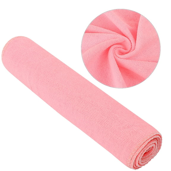 PiccoCasa Absorbent Hand Drying Shower Washing Face Bath Towel 28"x12" Pink