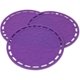 thumbnail image 1 of Salvamanteles de silicona redondos grandes, juego de 3 manteles individuales de mesa, soporte para ollas, almohadilla caliente, uso multiusos y muchos colores para elegir (púrpura) Sailing Electrónica, 1 of 6