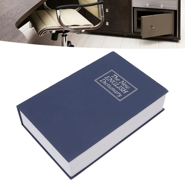 Caja De Seguridad Con Forma De Libro Con Cerradura Y Llave, Caja Escondite Simulada Para Dinero, Efectivo, Joyas, Objetos De Valor, Almacenamiento Secreto, Ideal Para Niños Y
