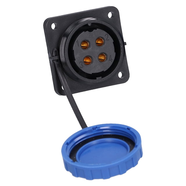 Zócalo Industrial, Conector Impermeable 250V 45A Tamaño Estándar Resistencia De Aislamiento De 2000 Miliohmios Para Equipos