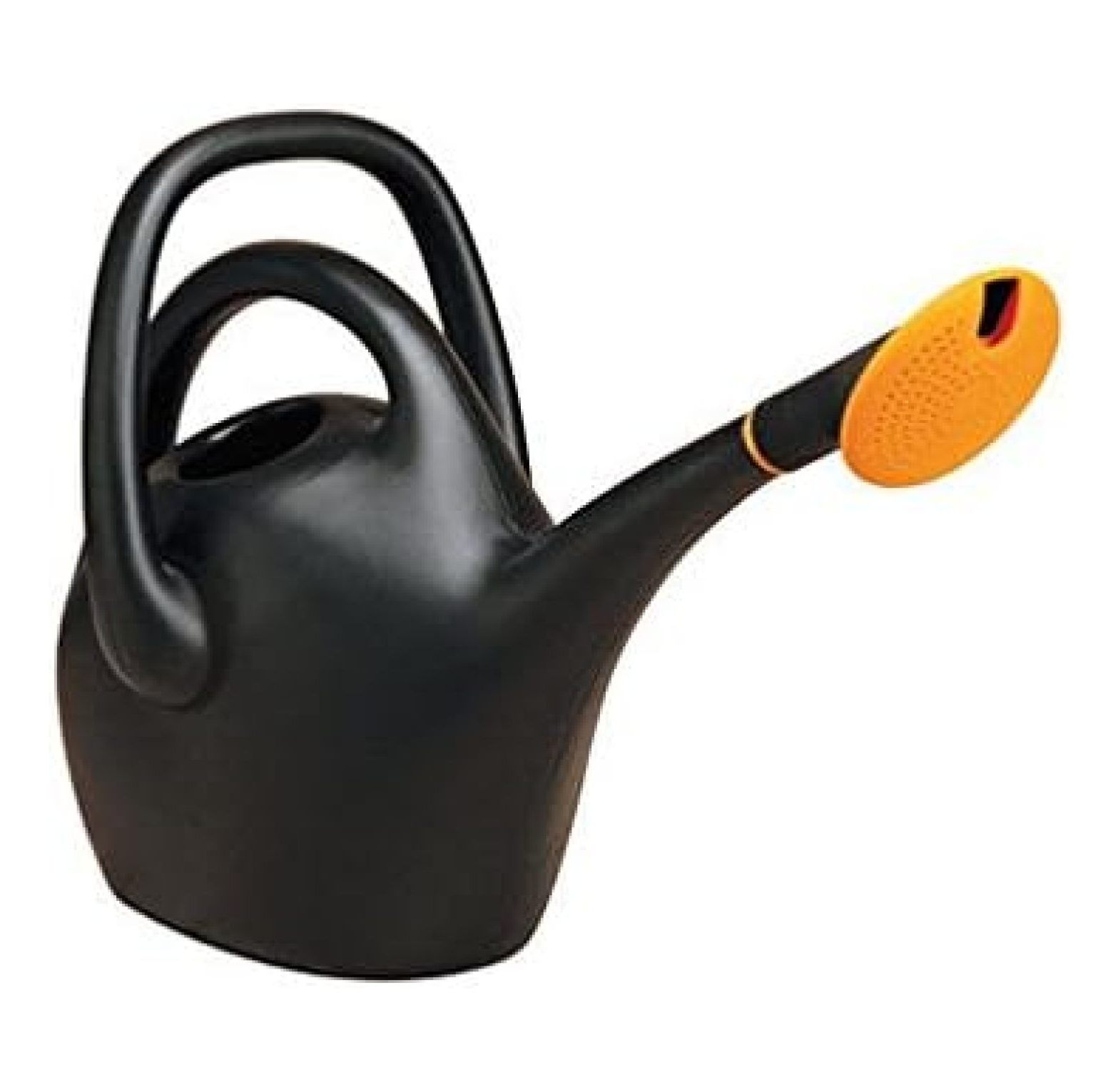 JaLuayh 20-47287cp 2.6 Gallon Black Plastic Watering Can With Easy Pour