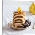 thumbnail image 1 of ARTCANVAS Pancakes With Honey Home decor Canvas Art Print - Size: 36" x 36" (1.50" Deep), 1 of 9