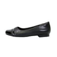 thumbnail image 3 of PEERAGE Marina 2 Women's Wide Width Casual Comfort Dress Leather Flats BLACK 5, 3 of 6