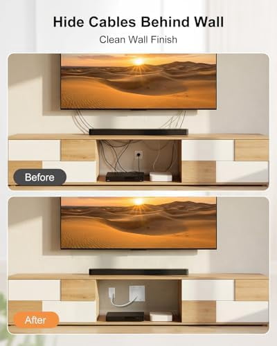 in Wall Cable Management Kit with 9ft Cord, Brush Wall Plate and AC Outlets, Wall Cable Concealer Kit for TV Cable Management, Home Theater Systems and HDMI Cables$$Tools