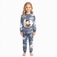 thumbnail image 6 of TOWED22 Toddler Boys Girls Halloween Pajamas Pumpkin Print PJs Sleepwear Cute Print Pant Sets Kids Jammies(Grey,6Y), 6 of 8