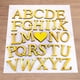 thumbnail image 5 of Uxcell 7.87 Pulgadas 3D Acrílico Letras Espejo Calcomanías de Pared Letra C Autoadhesiva Señal de Letra para Decoración del Hogar Dorado Claro, 5 of 7