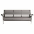 thumbnail image 5 of Amish Casual Heavy Duty Roll Back Outdoor Bench (6-foot, Dark Walnut Stain), 5 of 11