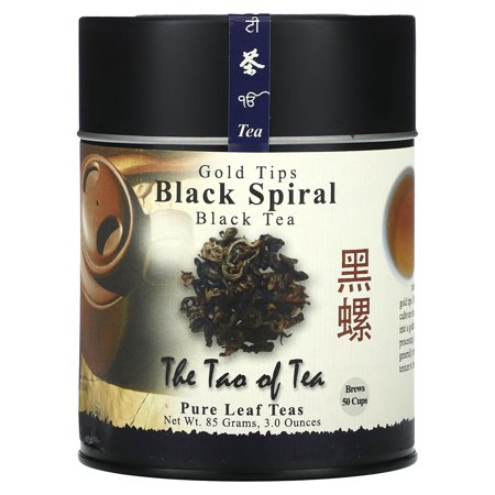 The Tao of Tea Gold Tips Black Spiral, Black Tea, 3 oz (85 g)