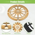 thumbnail image 4 of Unique Bargains 4' Car Speaker Grills Cover Round 4 Inch Audio Subwoofer Protector with Mounting Screws ABS Gold Tone, 4 of 8