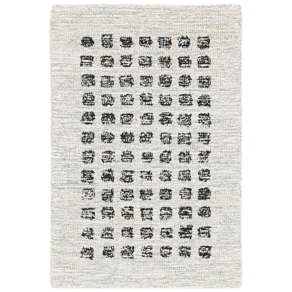 SAFAVIEH Ebony Adams Dot-Print Area Rug, Beige/Black, 3' x 5'
