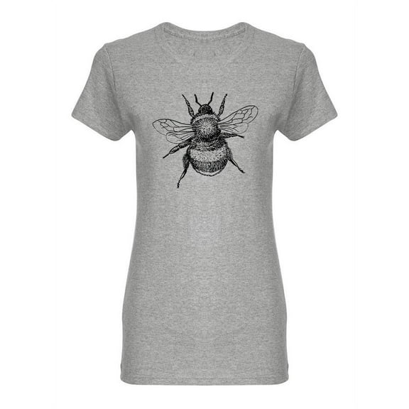 A Bee Drawing T-Shirt Women -Image by Shutterstock, Female x-Large