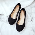 thumbnail image 4 of Women's Wide Width Ballet Flats - Casual Comfortable Round Toe Plus Size Flat Shoes, 4 of 7