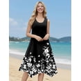 thumbnail image 3 of Zeagoo Sleeveless Dress for Women Casual Tank Midi Dress Crew Neck Flowy Dress Aline Tshirt Dress Ethnic Dress Cruise Dress Beach Sundress, 3 of 6