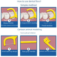 thumbnail image 1 of Hilo dental especial para madres e hijos, bolsa de hilo dental de seguridad, palillo para limpiar los dientes de leche, 1 of 1
