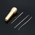 thumbnail image 3 of Zootealy 4pcs Canvas Leather Sewing Awl Hand stitcher Kit Handmade Leather Sewing Tools with Copper Handle for Shoes Repair, 3 of 8