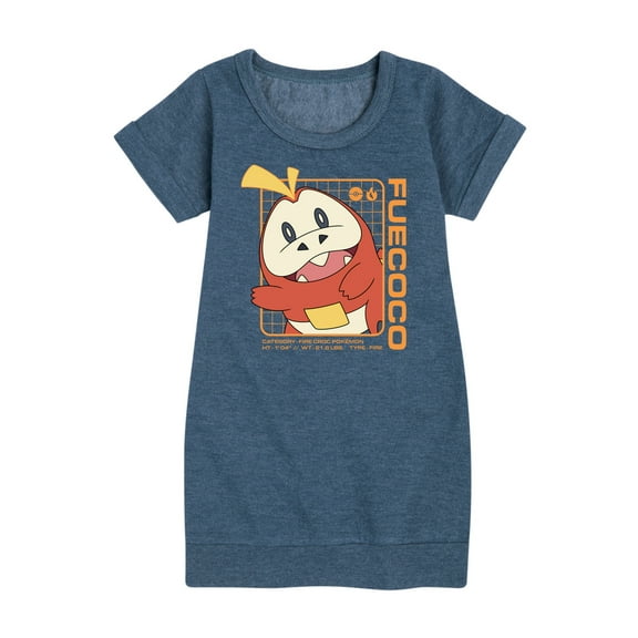 Pokémon  - Fuecoco Stats - Youth Girls Fleece Dress