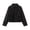 #Black 1, variant on Vynhevius Women Jacket Solid Lapel Button Cropped Long Sleeve Casual Outerwear Top