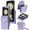 Purple, variant on for Samsung Galaxy Z Flip 5 Case Wallet with Wrist Crossbody Strap Card Holder Kickstand, Z Flip 5 Phone Case Shoulder Lanyard,Anti-Drop,Leather Magnetic Closure Pocket Shockproof Case,Darkpurple