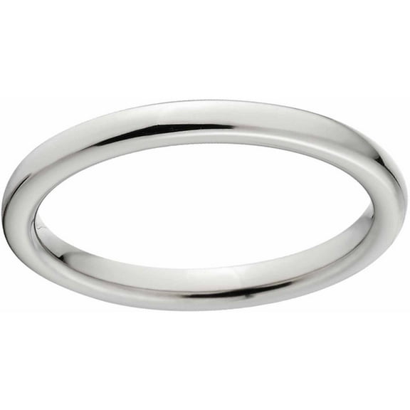 Polished 3mm Titanium Wedding Band with Comfort Fit Design
