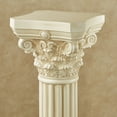 thumbnail image 4 of Corinthian Column Indoor Outdoor Display Pedestal - Statement Decor - Columns Made of Resin - Stand Pedestals - Decorative Roman Statue for Outdoors, Garden - 24 Inches High Small, 4 of 5