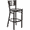 Mahogany Wood Back/Mahogany Wood Seat/Black Metal Frame, variant on Flash Furniture HERCULES Series Black Slat Back Metal Restaurant Barstool - Walnut Wood Back, Black Vinyl Seat