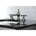 thumbnail image 4 of Kingston Brass KC7066AX Vintage 8 in. Widespread Bathroom Faucet, Polished Nickel, 4 of 5