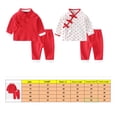 thumbnail image 2 of Ropa infantil, 2 piezas/juego de ropa de bebé elegante de estilo chino, traje de bebé de alta capacidad, 2 of 5