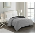 thumbnail image 2 of CASA Black Down Alternative Reversible Comforter, King, 2 of 2