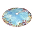 thumbnail image 2 of Bingfone Christmas Tree Skirt Mat Christmas Decoration Interior 30"-Sea And Fish, 2 of 8