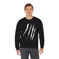 thumbnail image 6 of Effete Feline Claw Marks Scratch Unisex Heavy Blend™ Crewneck Sweatshirt, 6 of 11