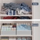 thumbnail image 3 of Organizador De Cajones De Ropa, Organizador De Almacenamiento De Armario De Tela Plegable, Divisores De Cajones De Tocador Para Ropa De Niños (Gris claro-18 Piezas), 3 of 7