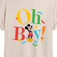 thumbnail image 3 of Disney - Mickey Oh Boy  - Women's Oversized T-Shirt, 3 of 5
