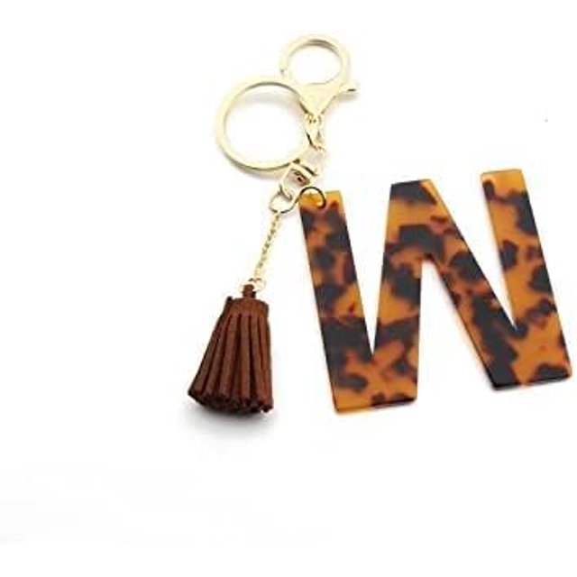 Letter Keychain,26 Letters A-Z Decorative Letter Keychain,Name Keychain for Women Girls Men Teenager Gift