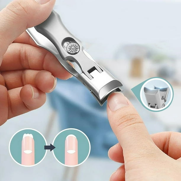 NIUREDLTD Stainless Steel Nail Clippers Splashproof Large Opening