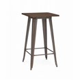 thumbnail image 1 of Design Lab MN LS-9110-RMTW Table de Bar en Acier avec Dessus en Bois d'Orme, 42 Po., 1 of 1